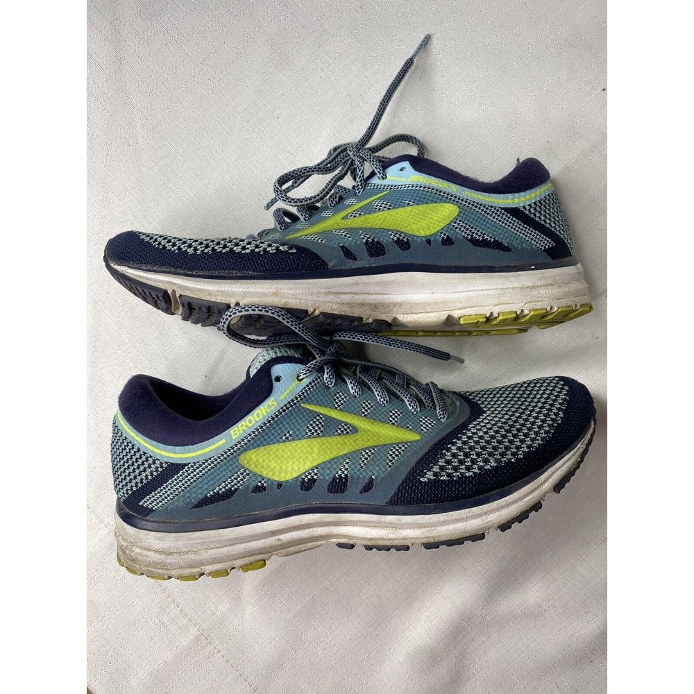 Brooks Revel Women's Road Running Shoes Sz 8.5 Blue Lime Popsicle UK 6.5 EUR 40